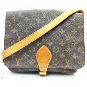 Authentic Louis Vuitton Cartouchiere GM Monogram Crossbody Bag 194-112025